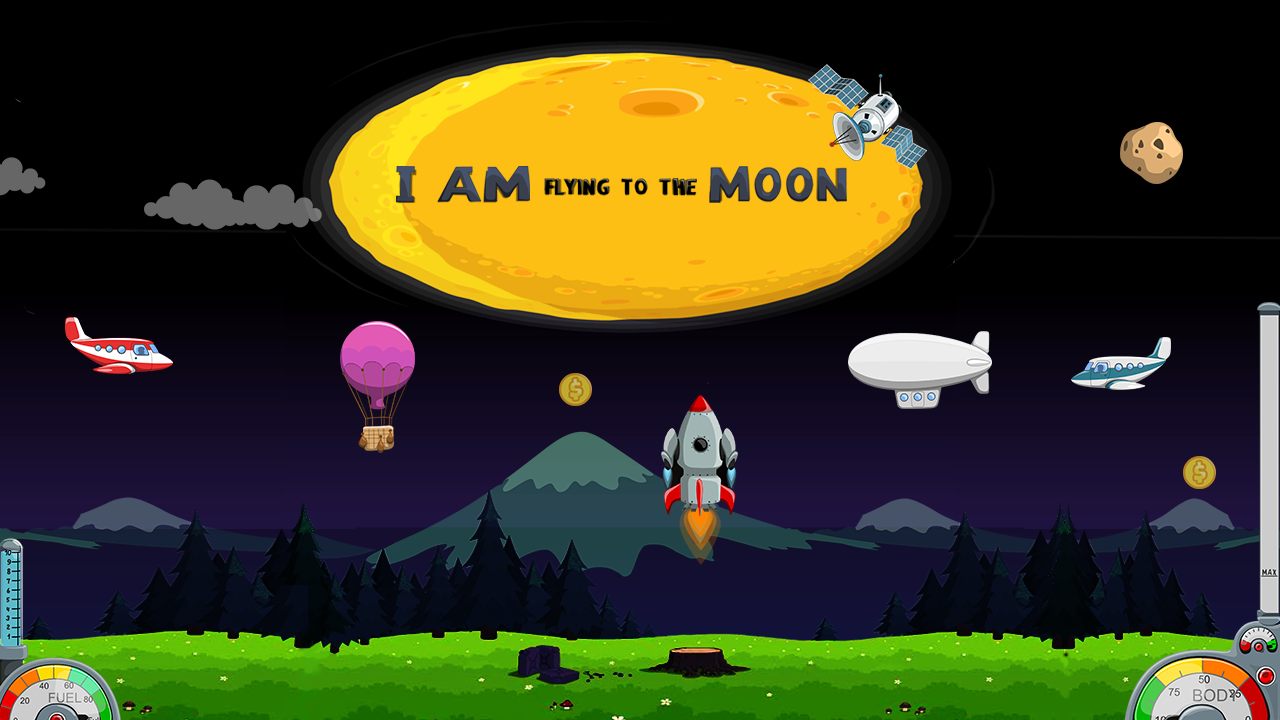Image I Am Flying to the Moon